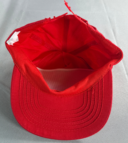 Vintage Concepts Int'l Golden Eagle Red Hat Snapback Cap Taiwan 90s Cotton Promo