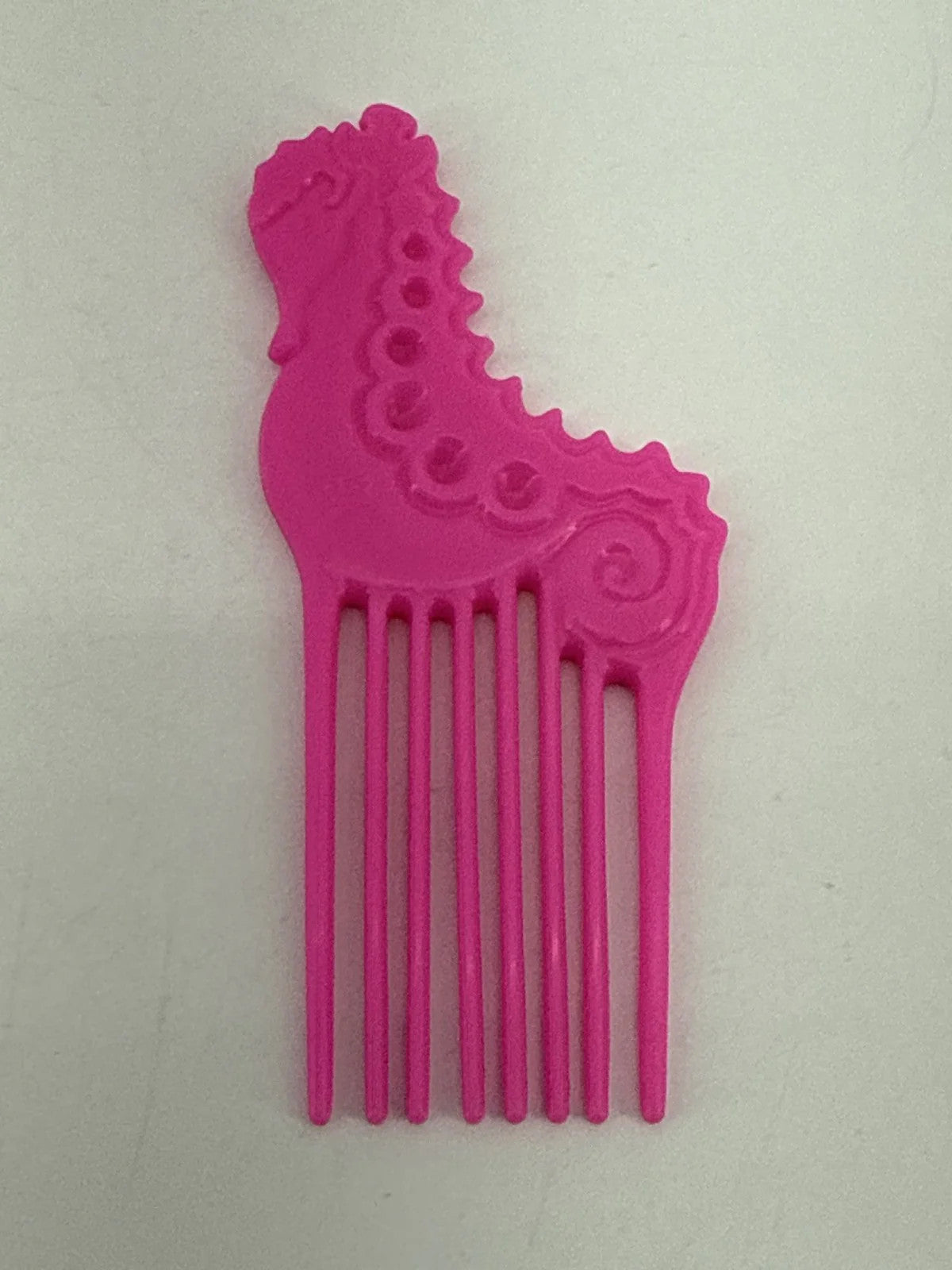 1987 Mattel Island Fun Barbie Pink Seahorse Comb Toy Apparel Clothing New NWT