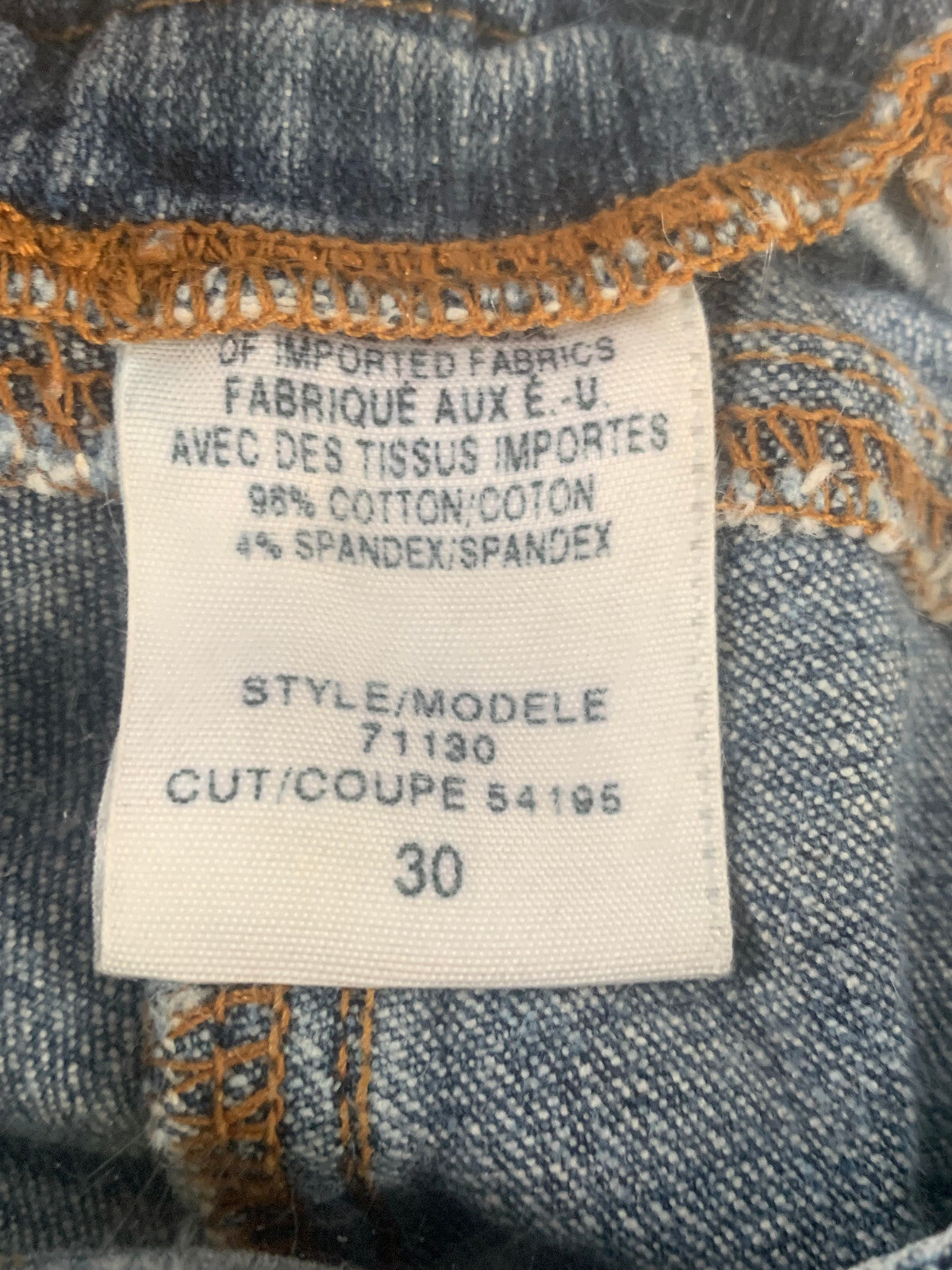Guess Jeans Starlet Slim Bootcut Women 30x26 Blue Stretch Denim Mid Rise USA 138