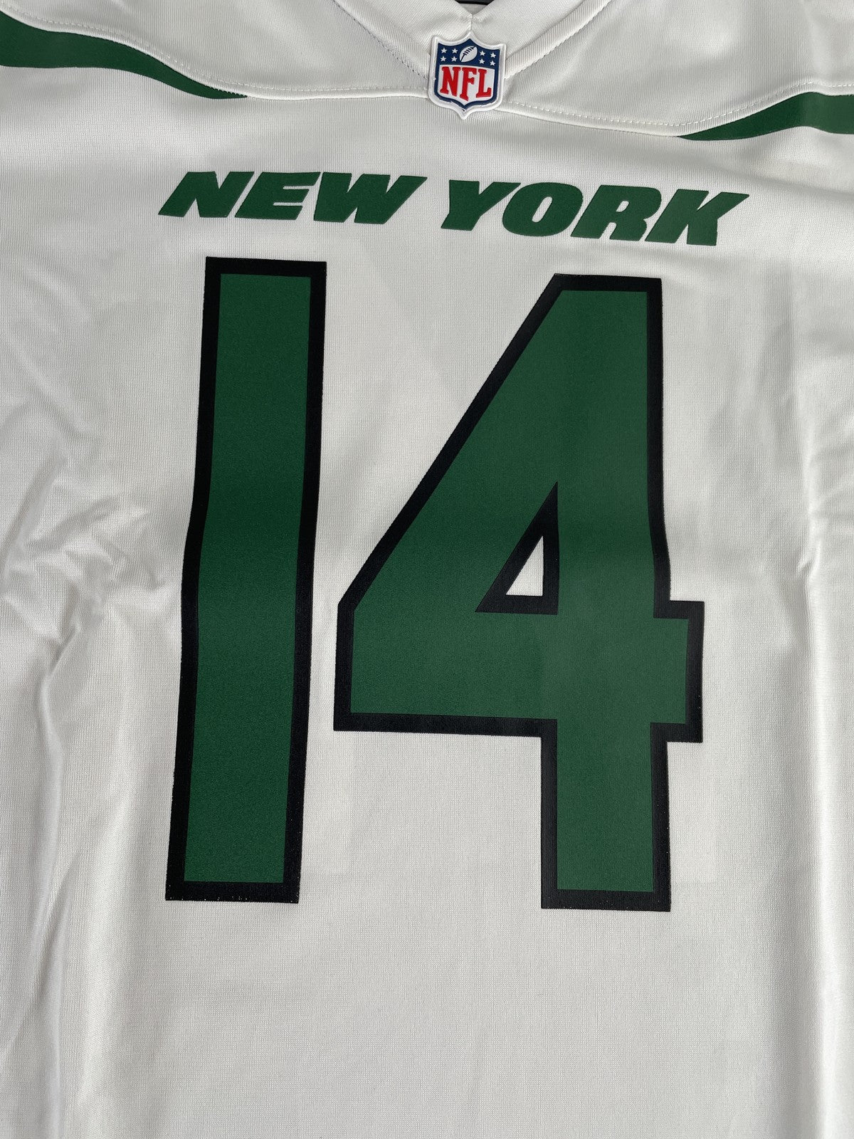 New York Jets Jersey Womens XL White Green NFL Football On Field Darnold 14 Nike