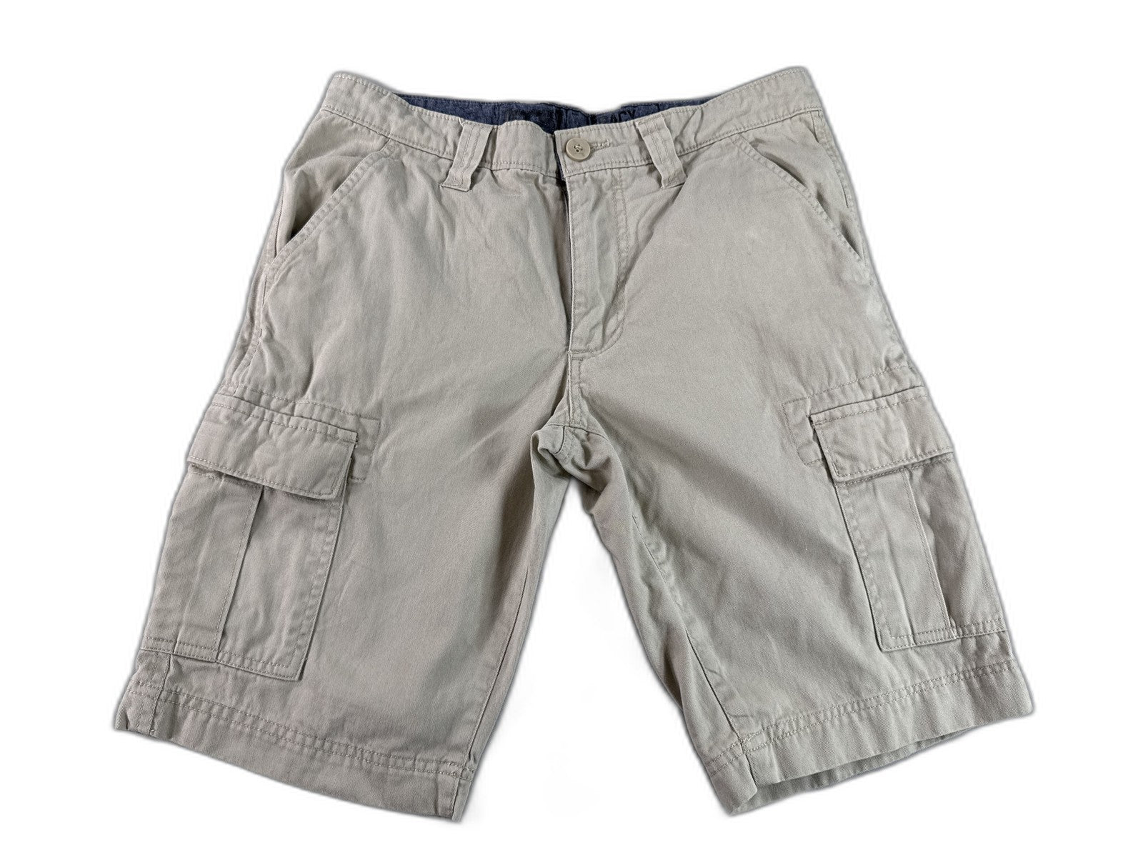 LECAVY Cargo Shorts 28 Khaki Regular Fit Chino Cotton Pockets Outdoor Pants