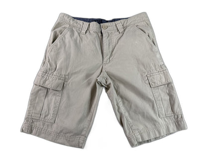 LECAVY Cargo Shorts 28 Khaki Regular Fit Chino Cotton Pockets Outdoor Pants