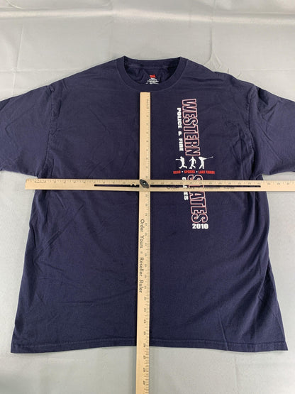 Western States Police Fire Games Shirt Mens 2XL Blue Reno Sparks Lake Tahoe 2010