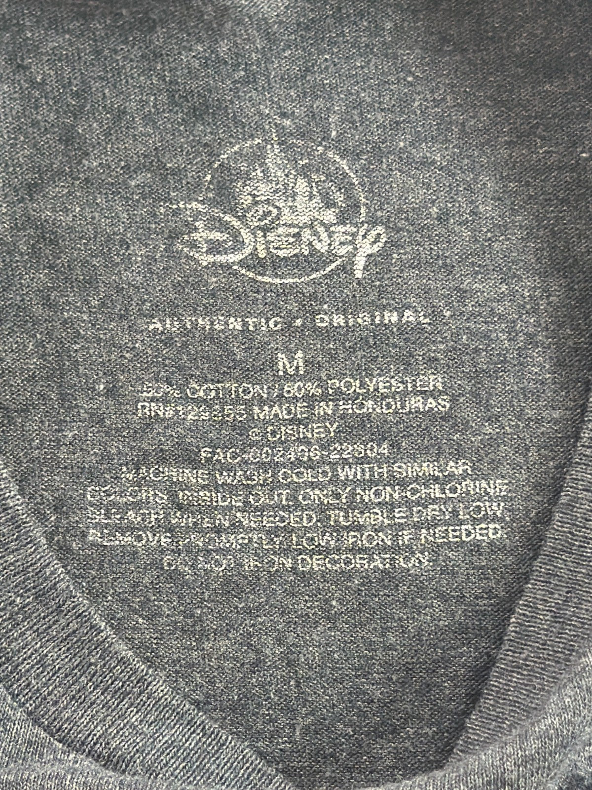 Disneyland Mickey Minnie Goofy Donald Rainbow Castle Gray T-Shirt Mens Medium