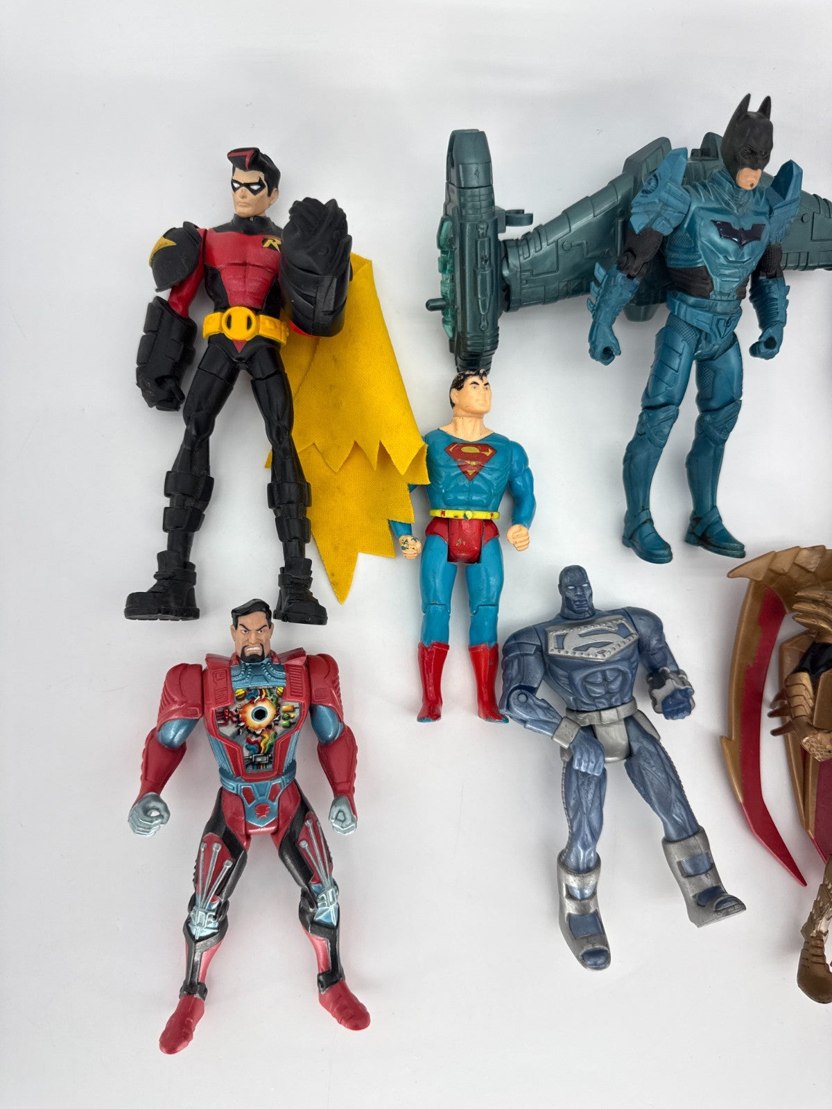 DC Comics Action Figure Lot Batman Superman Robin Multiverse Parts Repair Lot