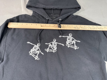 Artist Union Skeleton Urban Hoodie M Black Long Sleeve Graphic Regular Fit