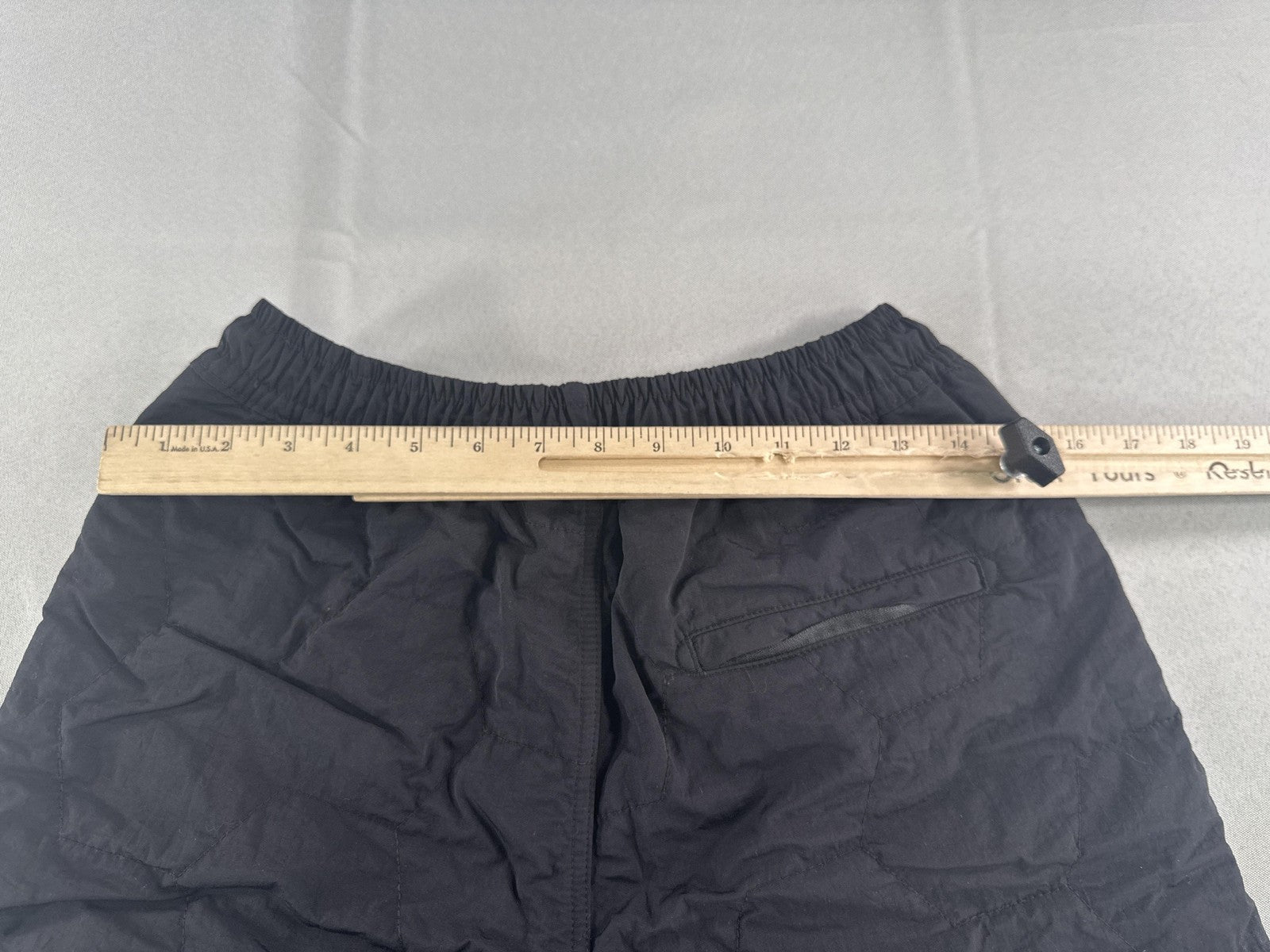 Zanerobe Shorts Mens 29 Black Drawstring Elastic Waist Lightweight Casual Zipper