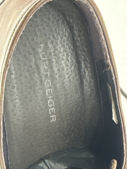Kurt Geiger Drew Formal Shoes Mens 44 Brown Leather Square Toe Portugal Loafers