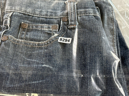 FLY PAPER Jeans Womens 6 Blue 100% Cotton Relaxed Fit Wide Leg Denim Solid