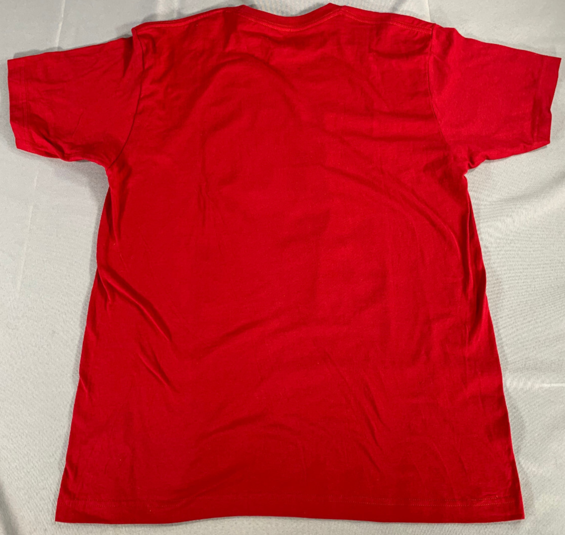 Mad Engine Familia T-Shirt XL Red Skeleton Hand Rose Graphic Tee Streetwear Art