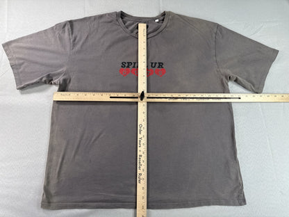 Unbranded Spill Ur Guts Music Graphic Tee L Gray Cotton Short Sleeve Crewneck