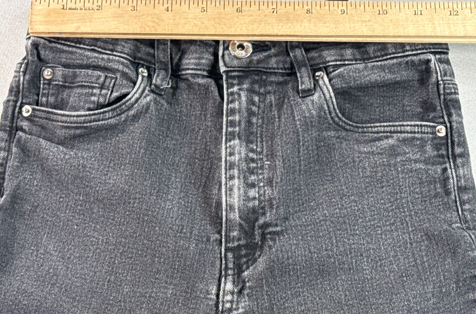 H&M Womens Black Skinny Jeans Size 6 Stretch Slim Fit Denim Pants Ankle