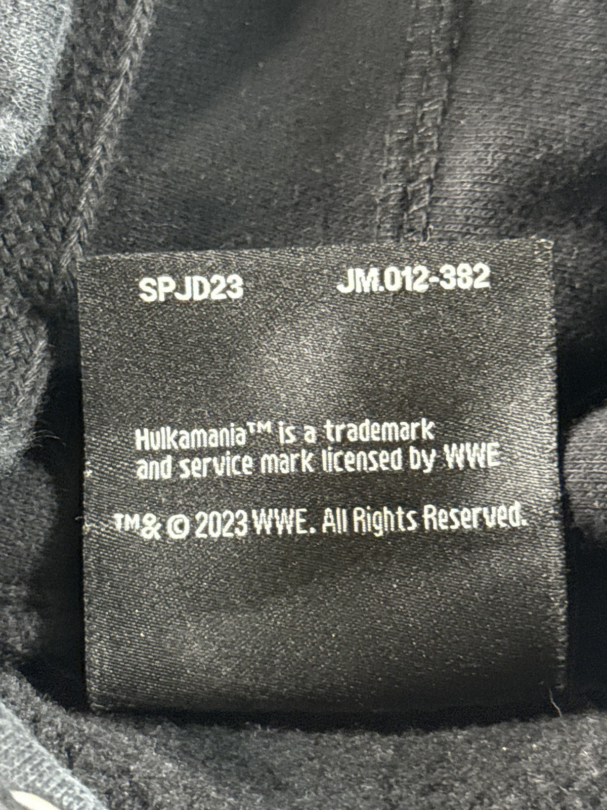 WWE Undertaker Hoodie Men's Large Black Cotton Graphic Wrestling Pre-owned Retro