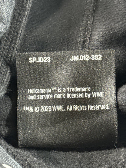 WWE Undertaker Hoodie Men's Large Black Cotton Graphic Wrestling Pre-owned Retro