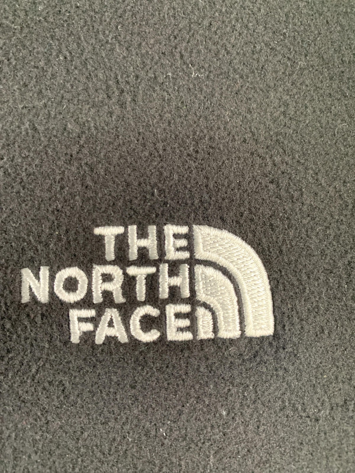 The North Face Hoodie Womens Large Black Fleece Pullover Circular Design Logo