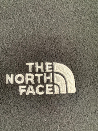 The North Face Hoodie Womens Large Black Fleece Pullover Circular Design Logo