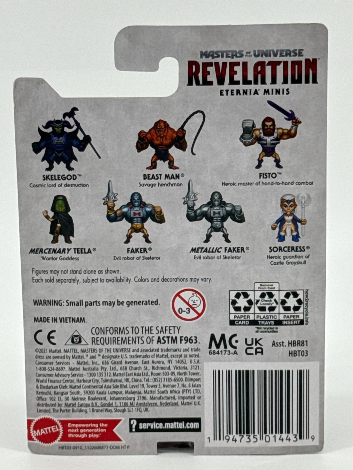 MOTU Mercenary Teela Revelation Eternia Minis 3in MOC Netflix Mattel Figure 866