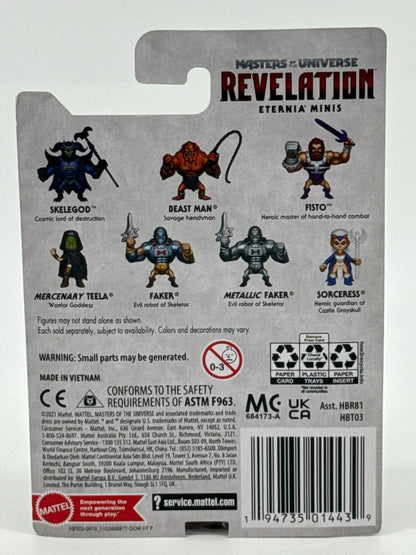 MOTU Mercenary Teela Revelation Eternia Minis 3in MOC Netflix Mattel Figure 866