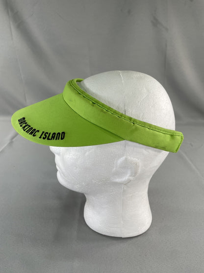 Mackinac Island Hat Cap Strap Back Neon Green Sun Visor Golf Athletic Mens Adult