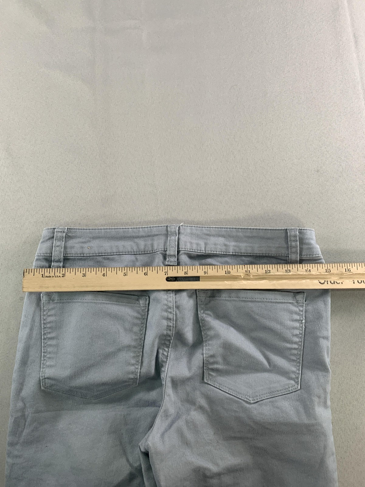 PrAna Jeans Womens 2/26 Gray Straight Leg Denim Regular Inseam Casual Pants on