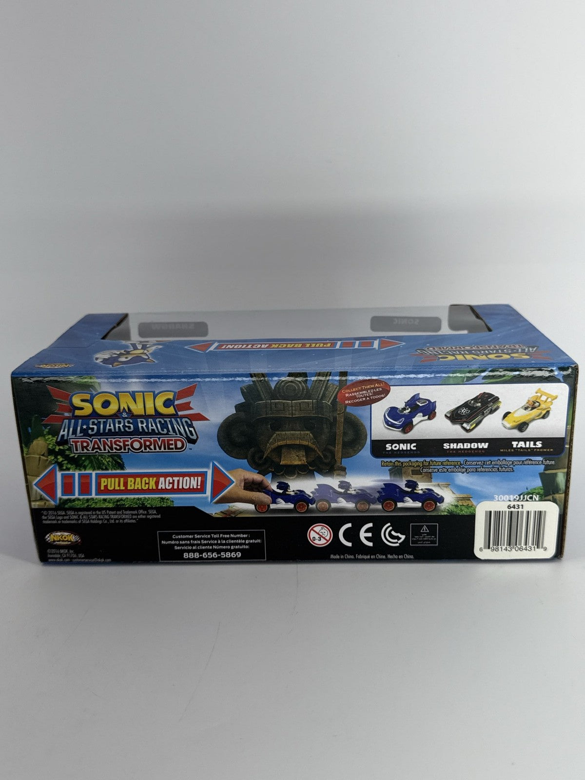 Sonic All Stars Racing Transformed 2-Pack Sonic Shadow Cars Pull Back Nikko 2014