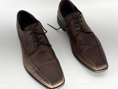Kurt Geiger Drew Formal Shoes Mens 44 Brown Leather Square Toe Portugal Loafers