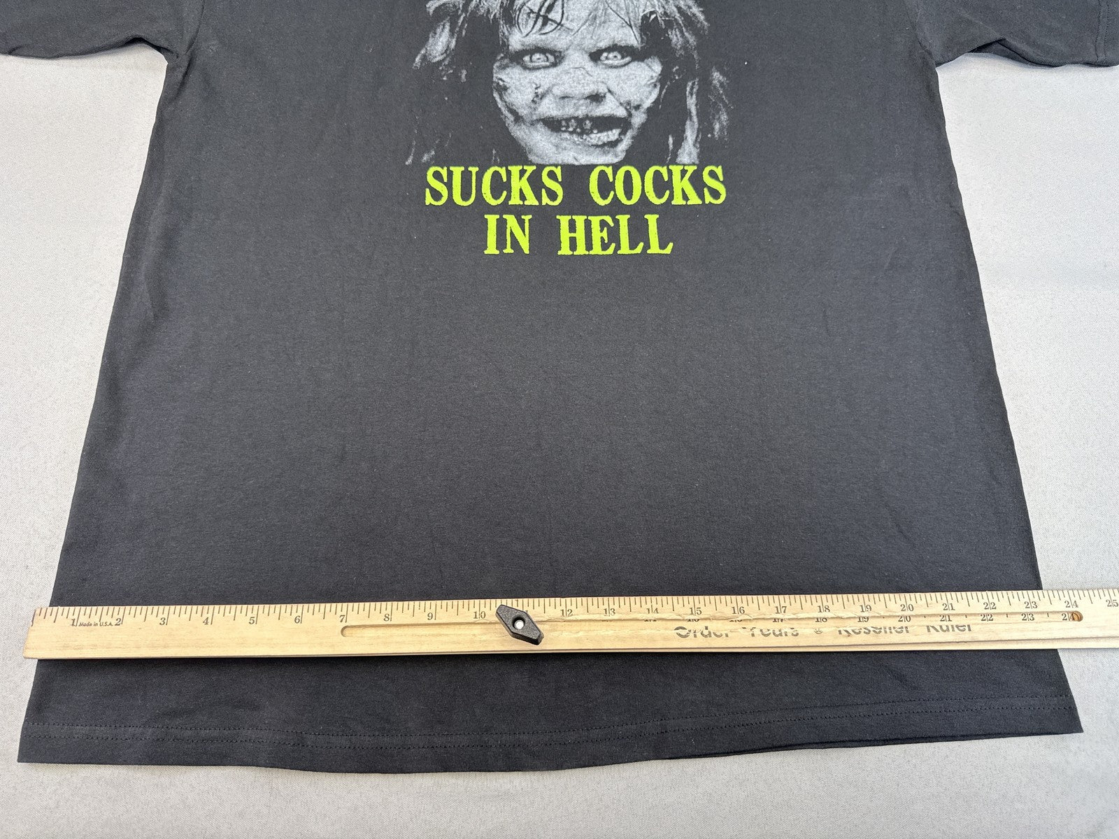 Morbid Empire Merchandise St Exorcist Horror Graphic Tee XL Black Cotton Regular