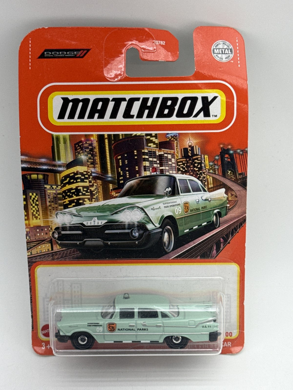 Matchbox 59 Dodge Coronet Police Car Diecast Mint Green