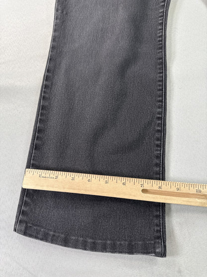 Gloria Vanderbilt Jeans Womens 16 Black Cotton Blend Straight Leg Regular Fit