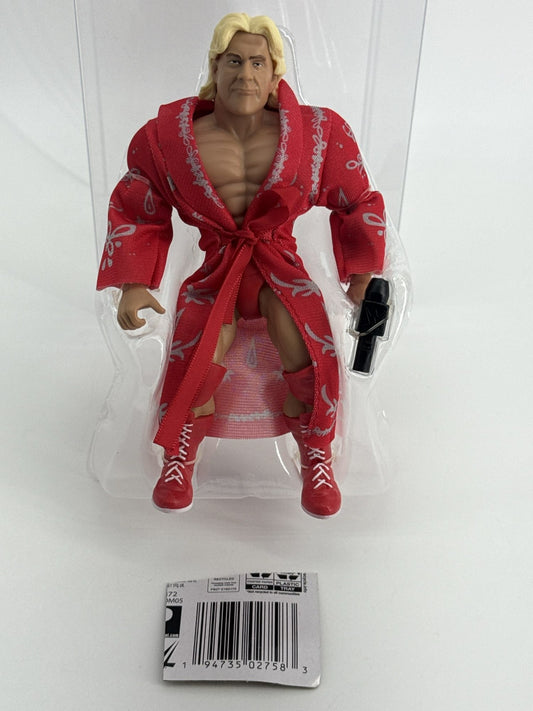 WWE Ric Flair Mattel Action Figure Red Robe Microphone Accessory Loose Display 6