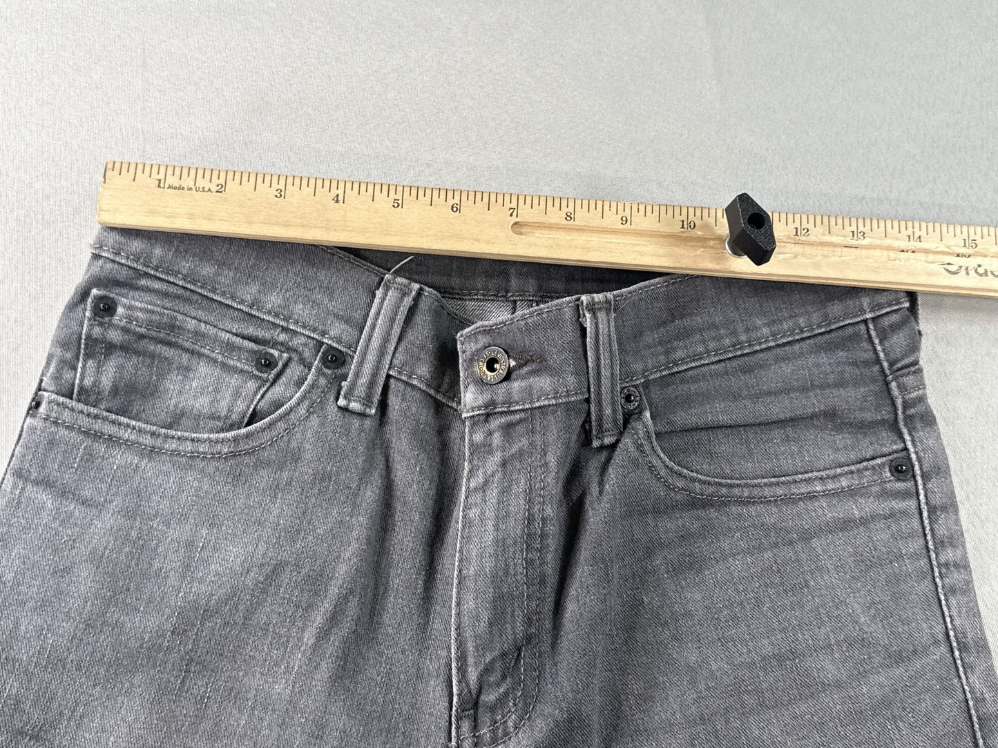 Levi's 510 Straight Leg Jeans 31x32 Gray Stretch Denim Regular Fit pocket Slim
