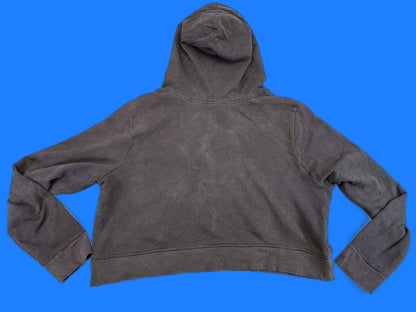 Old Navy Pullover Hoodie XXL Gray Cotton Relaxed Fit Kangaroo Pocket Long
