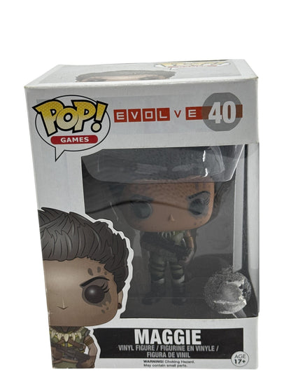 Funko Pop Games Evolve Maggie #40 Vinyl Figure Standard Brown Boxed Collectible