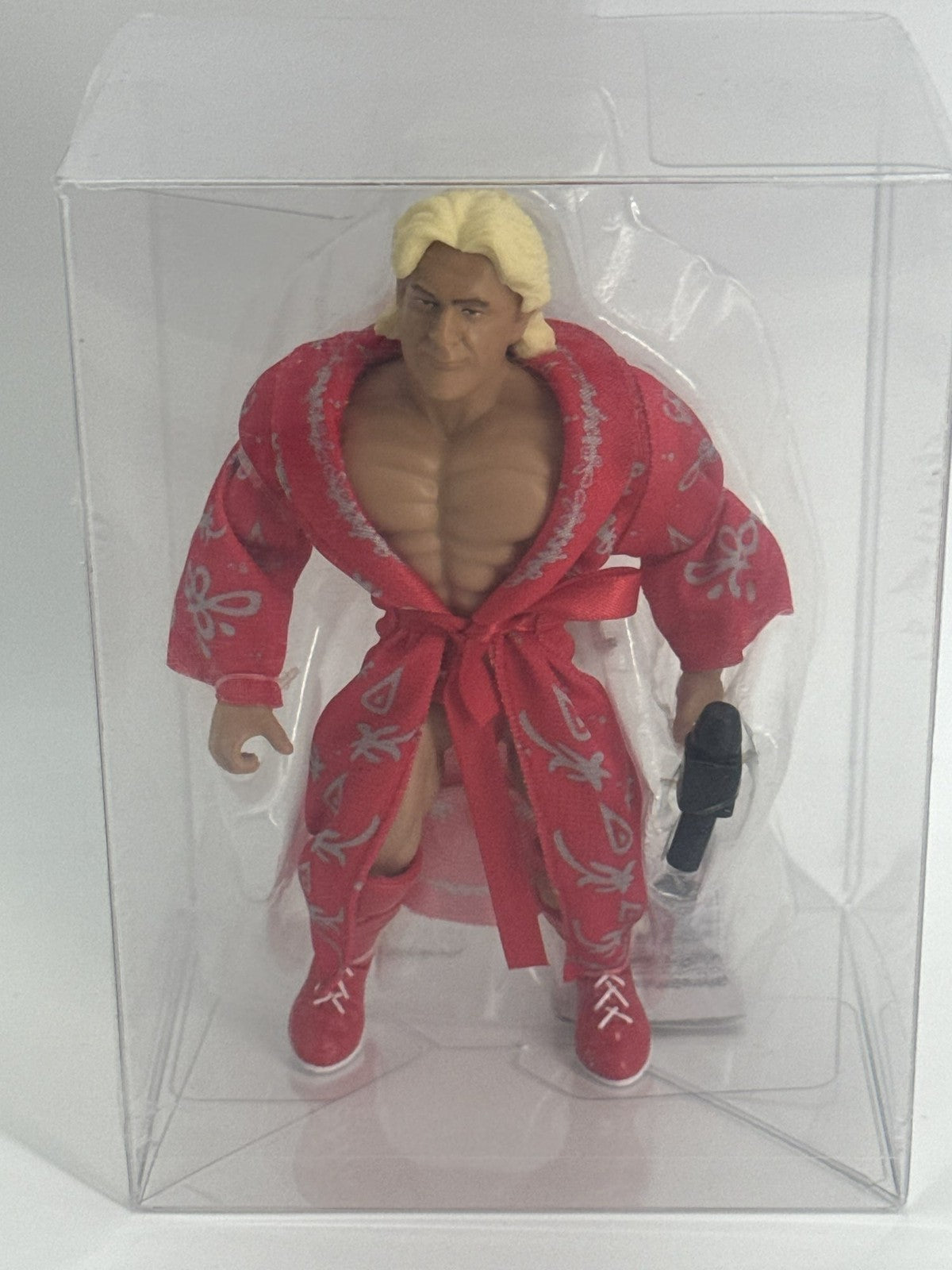 WWE Ultimate Edition Ric Flair Figure Red Robe Mattel 6719 Loose Extra Hands Mic