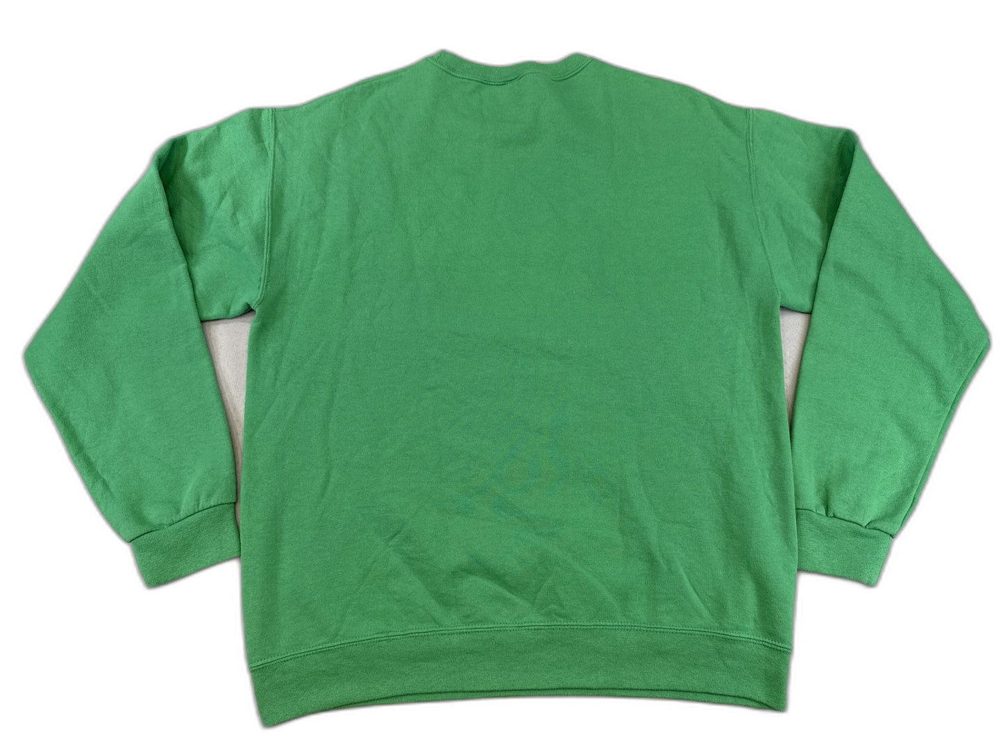 JERZEES Dinosaur Cartoon Sweatshirt M Green Cotton Polyester Pullover