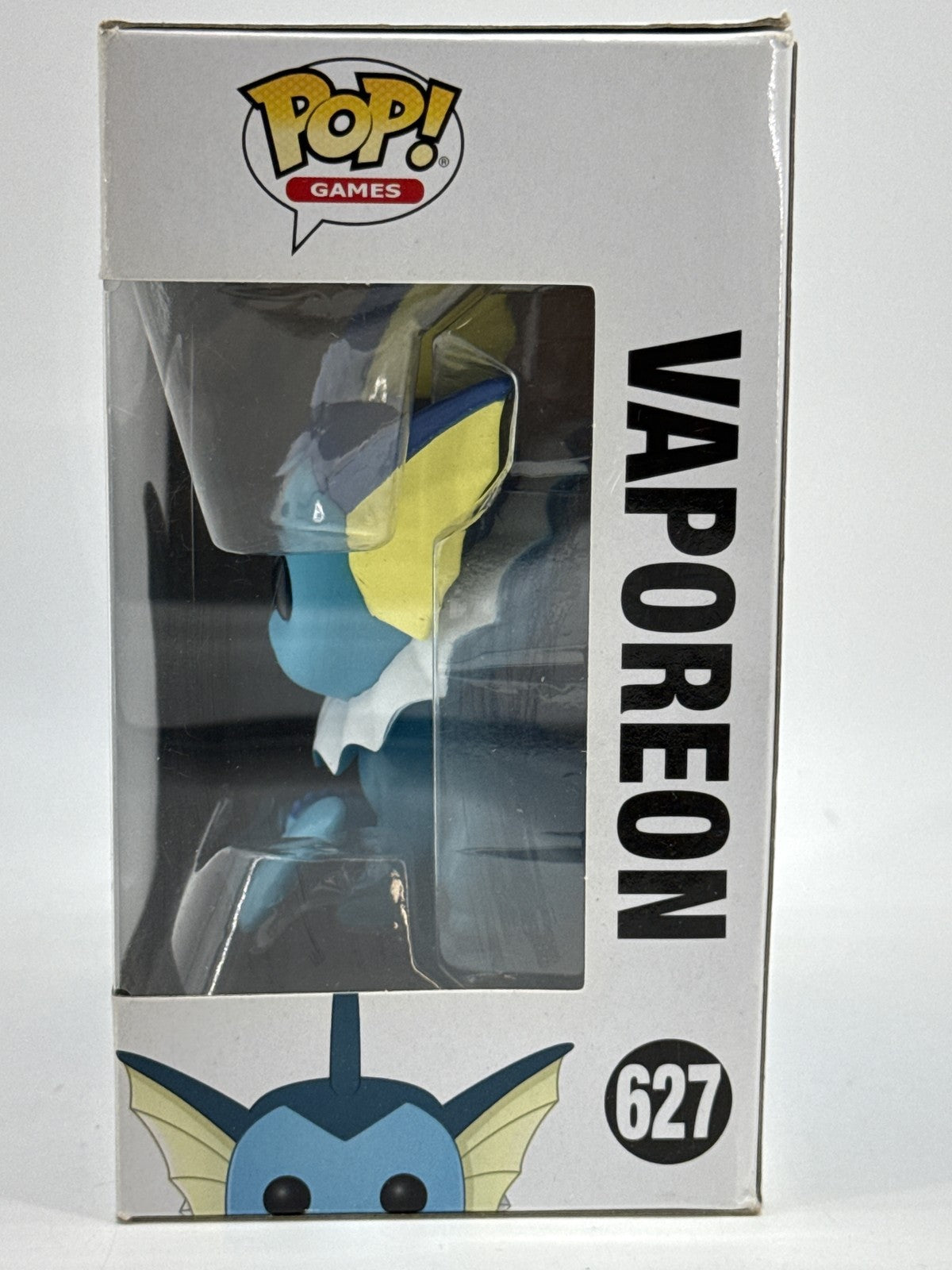Funko Pop Vaporeon Games Pokémon Vinyl Figure #627 Blue Pokemon Boxed Animation