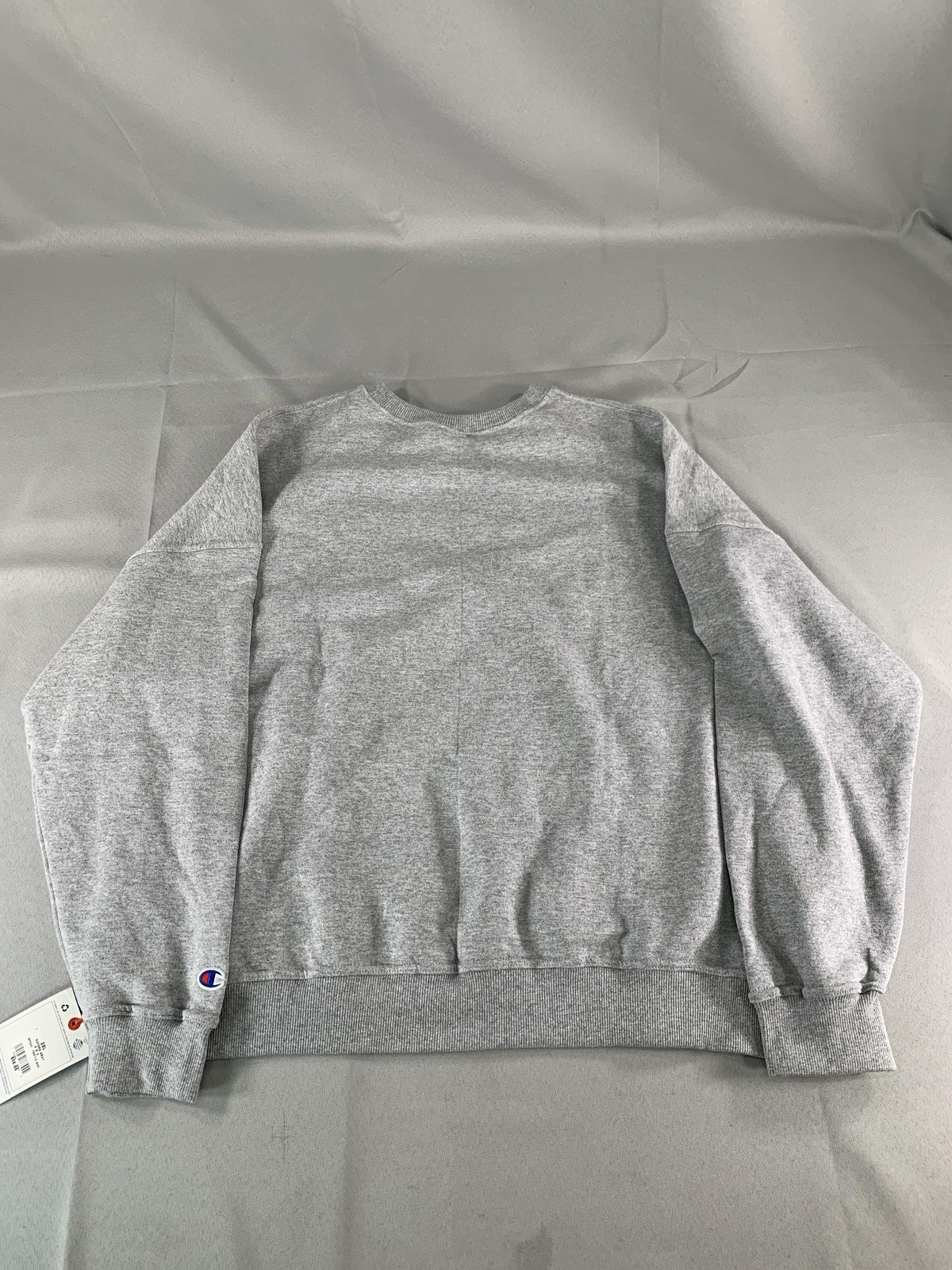 Champion Sweatshirt Mens 2XL Gray Oxford Script Logo Crewneck Fleece code Red