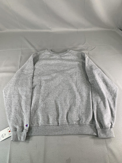 Champion Sweatshirt Mens 2XL Gray Oxford Script Logo Crewneck Fleece code Red