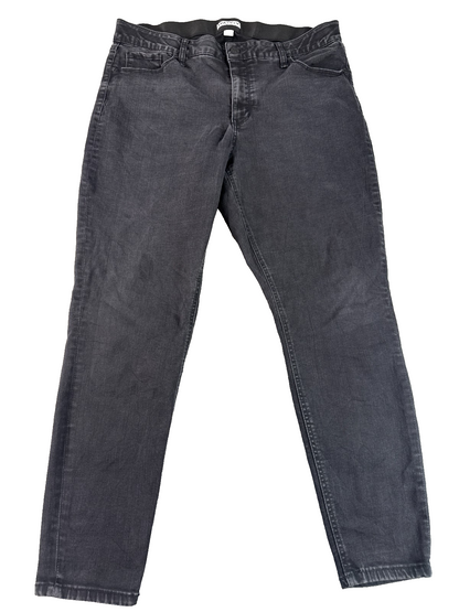 Ava & Viv Jeans Womens 18W Washed Black High Rise Skinny Stretch Plus Comfort