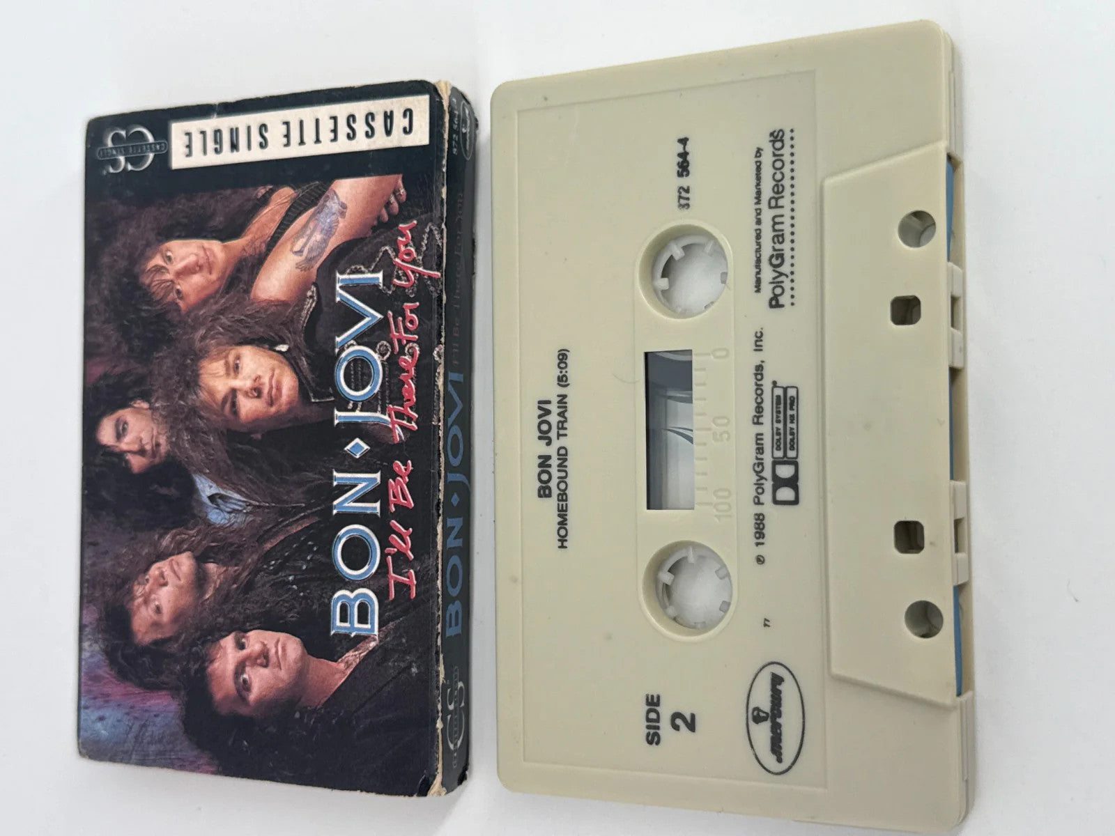 Bon Jovi Cassette Single 1988 I'll Be There for You + Homebound Train PolyGram