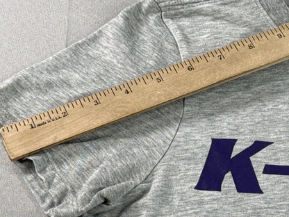 Nike K State Dri Fit Tee S Gray Polyester Athletic Crewneck Short Sleeve