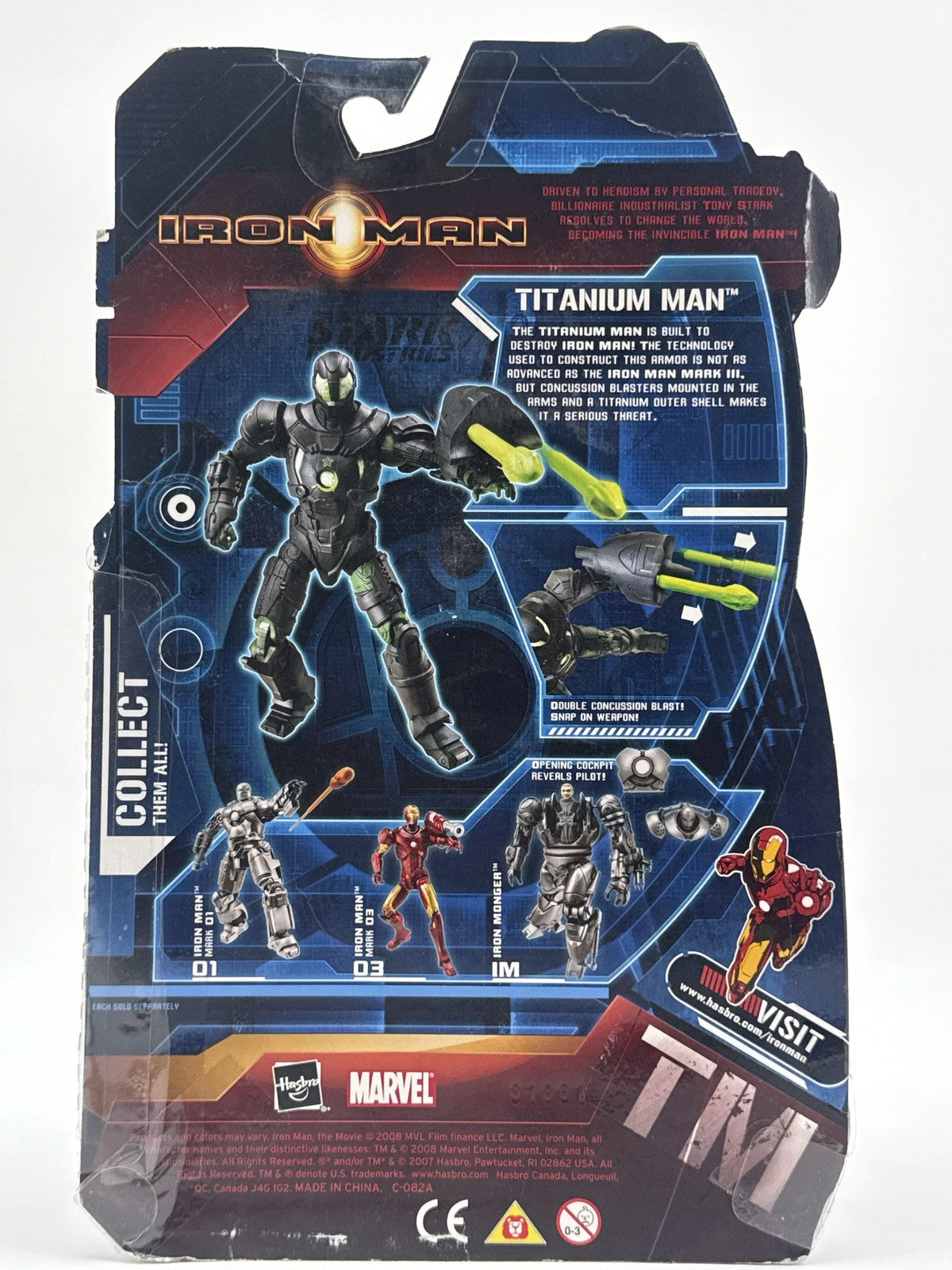 Marvel Iron Man Movie Mark 02 Titanium Man Action Figure 2 Figure Set Hasbro New