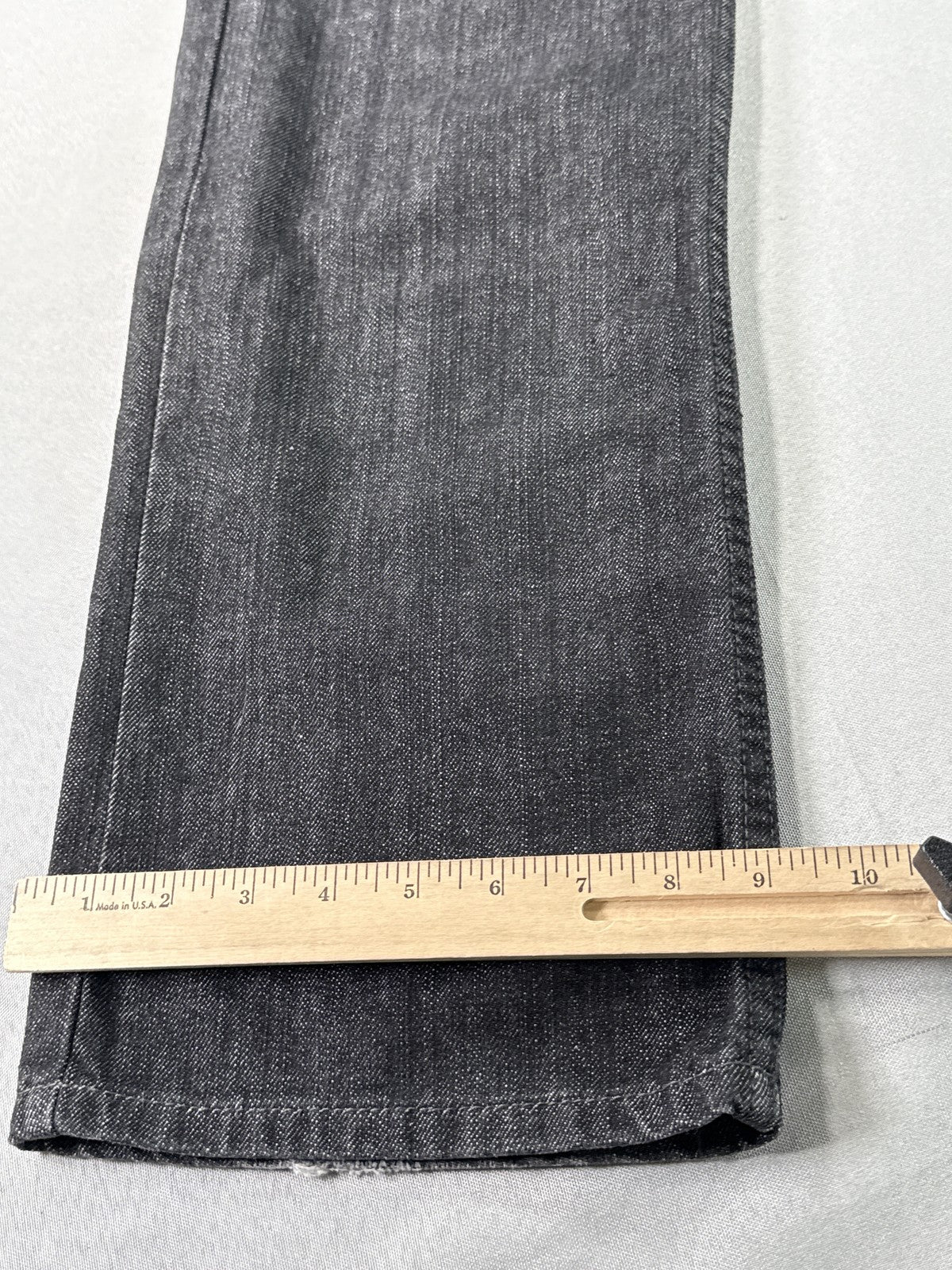 Levi's Straight Leg Jeans W 36 L 30 Black Denim Unisex Made in Mexico Vintage
