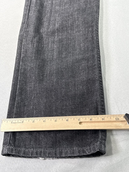 Levi's Straight Leg Jeans W 36 L 30 Black Denim Unisex Made in Mexico Vintage