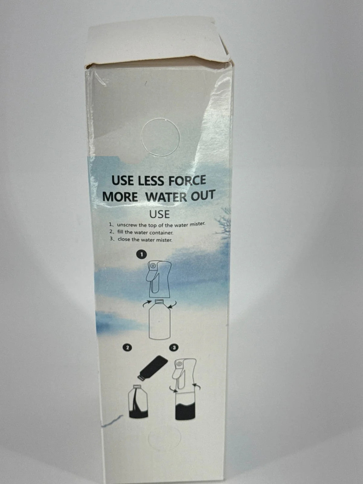 Continuous Mist Spray Bottle 200ml White Salon Hair Barber Plant Water Mister