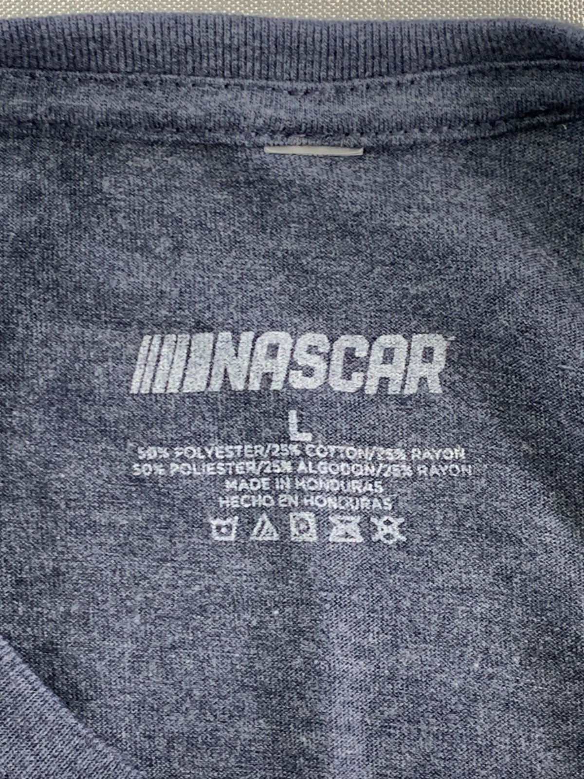 Michigan International Speedway Shirt Womens Large Blue NASCAR Racing Tee Car 68