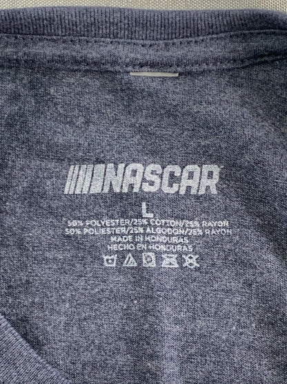 Michigan International Speedway Shirt Womens Large Blue NASCAR Racing Tee Car 68