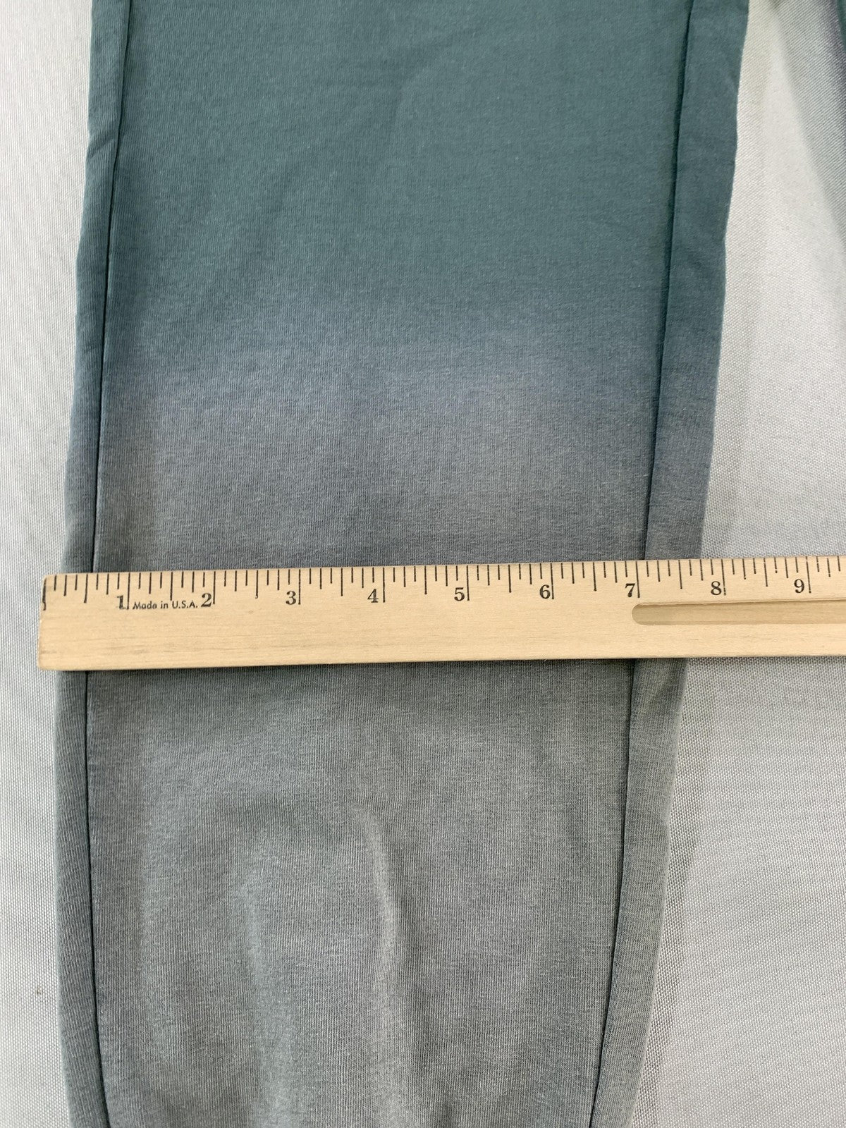 Electric & Rose Sweatpants Womens Small Green Gray Ombre Dip Dye Joggers Pockets