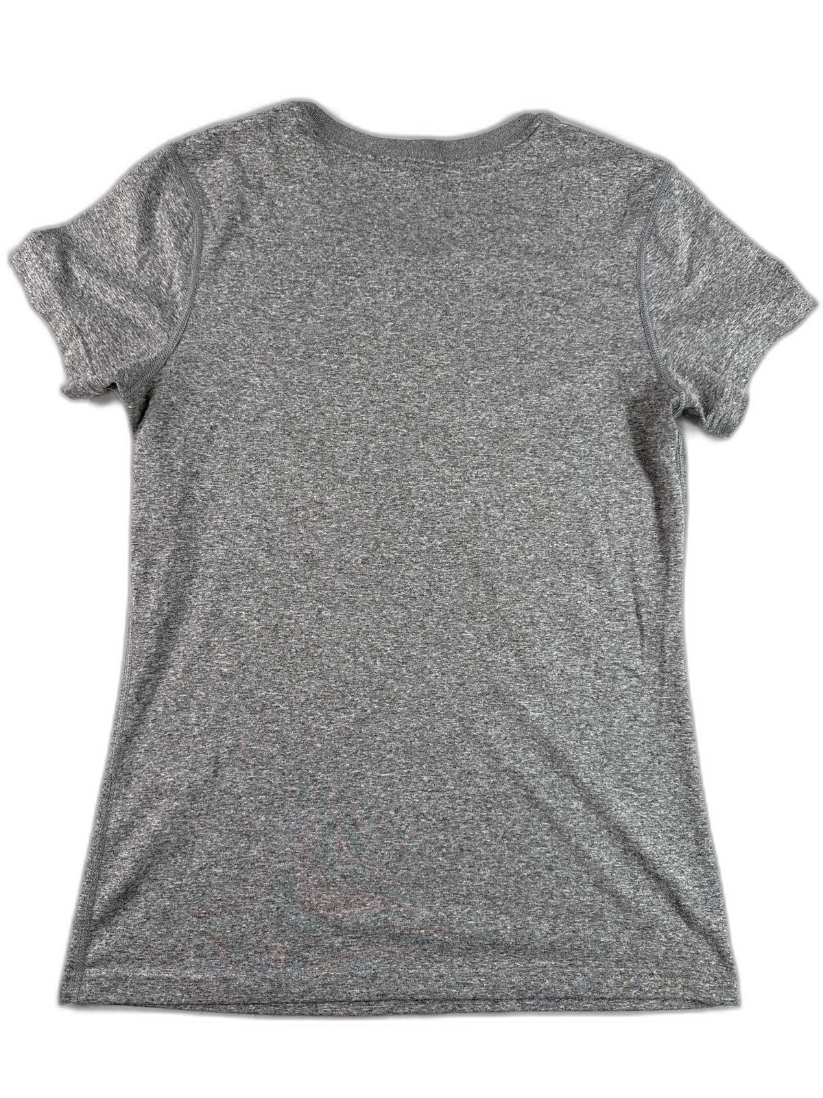 Nike Dri Fit Tee S Gray Crewneck Short Sleeve Regular Sportswear Heather