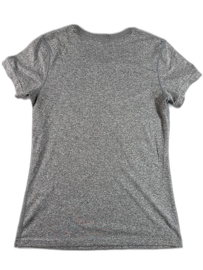 Nike Dri Fit Tee S Gray Crewneck Short Sleeve Regular Sportswear Heather